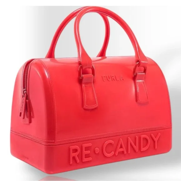 Furla🪢 NWT RE-CANDY Bag in Grenadine - Picture 4 of 4